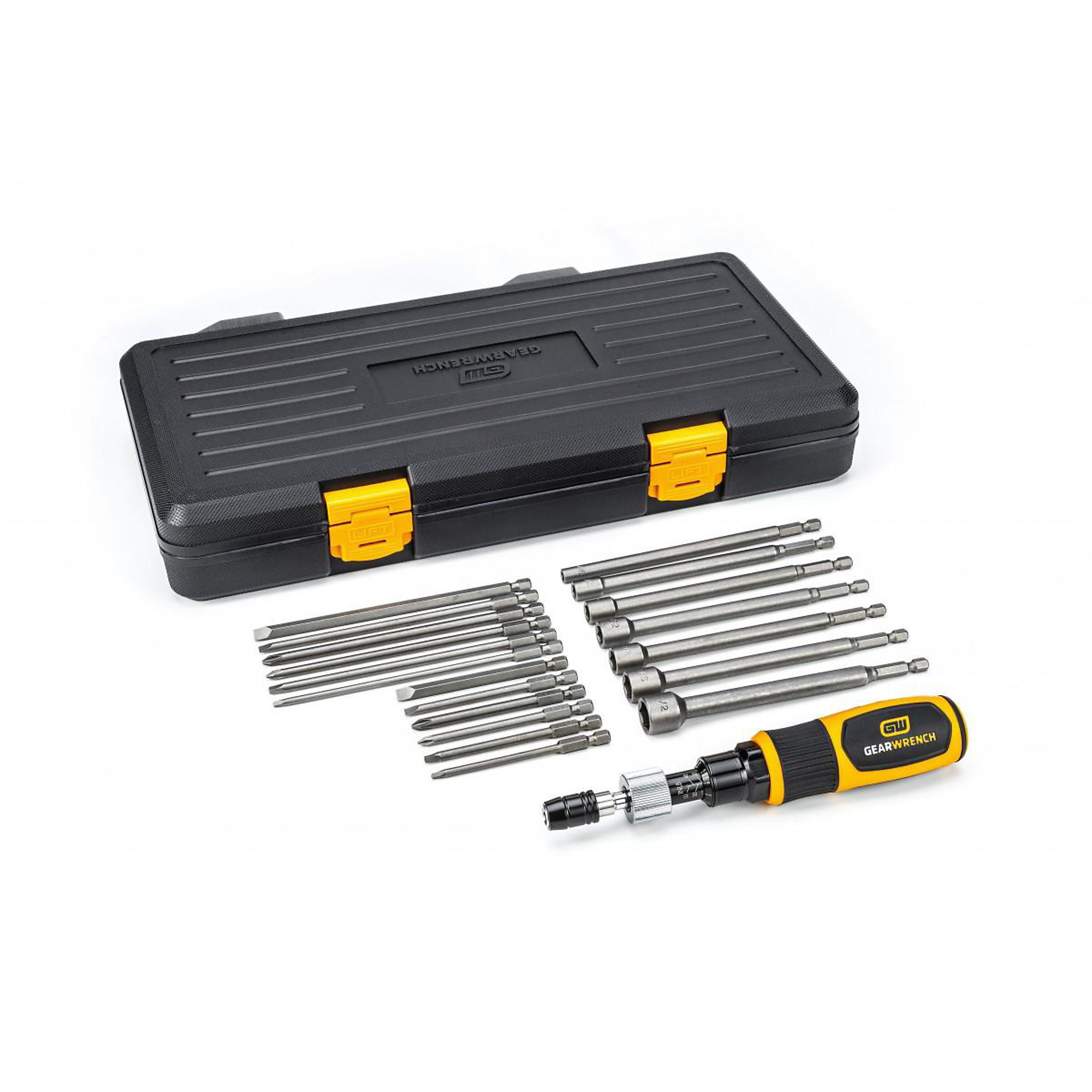 GearWrench 20-Pc. 1/4in. Drive Torque Screwdriver Set — 10-50 in.-lbs., Model# KDT89620